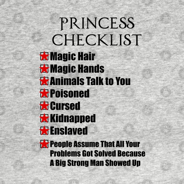 Princess Bucky Checklist by Couplethatgeekstogether